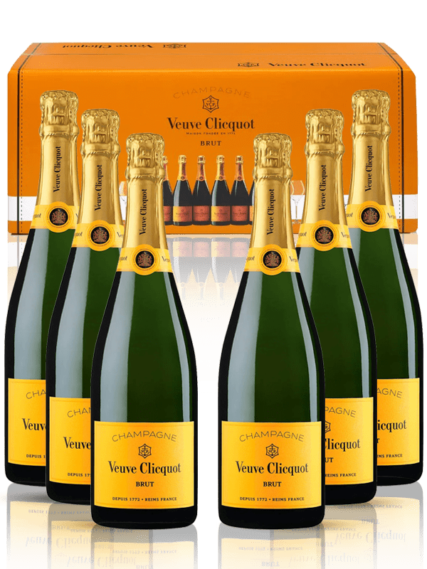 CAJA 6 BOTELLAS VEUVE CLICQUOT REFLEJO