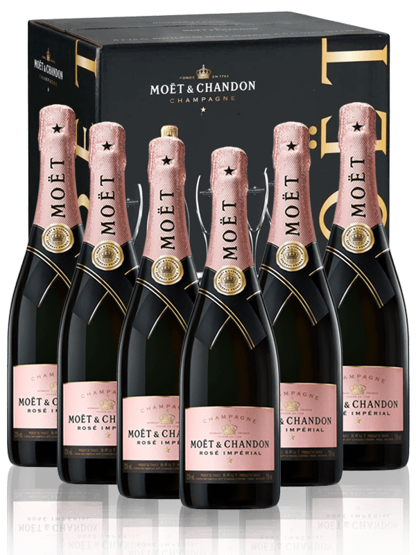 MOET CHANDON ROSE CAJA 6 BOTELLAS