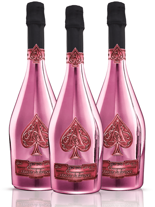 3 BOTELLAS ARMAND DE BRIGNAC BRUT ROSE